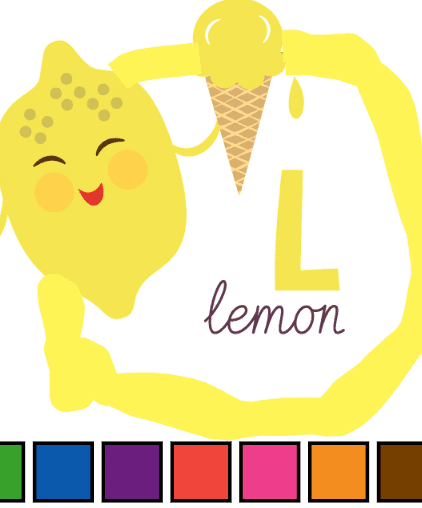 Produce Letter Sketches