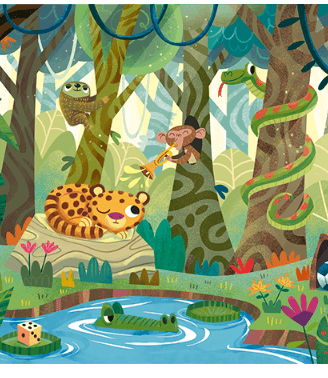 Concealed Amazon Scene