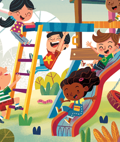 Concealed Playground Scene