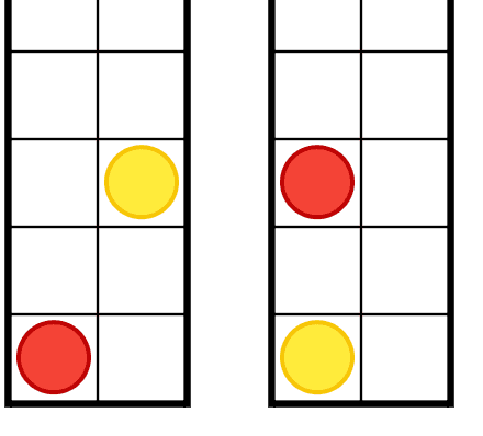 Double Vertical Dual-Color Grid