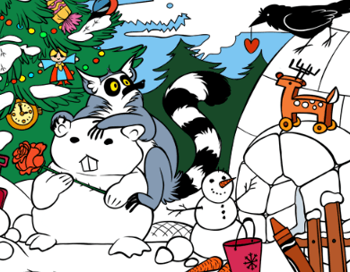 Concealed Snowy Scene