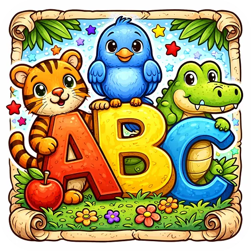 Doodle Animal Alphabet