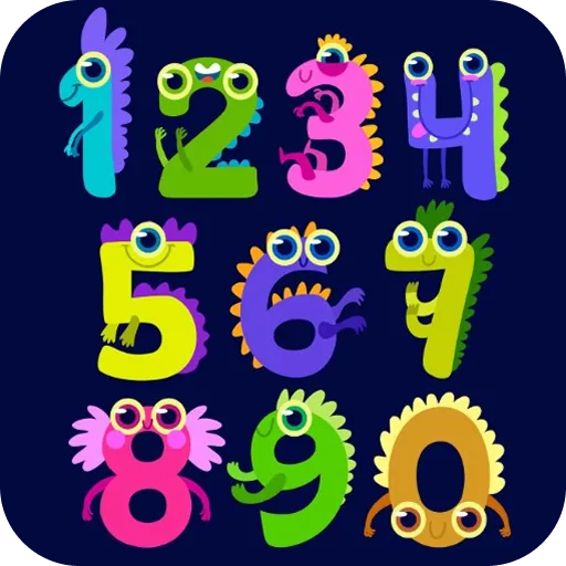 Doodle Monster Numbers