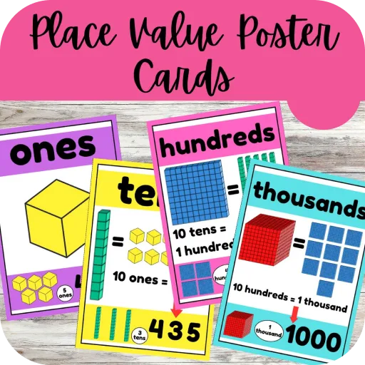 Place Value Cards Decimals