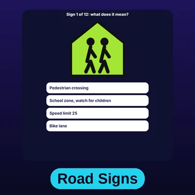 Road Signs Quiz