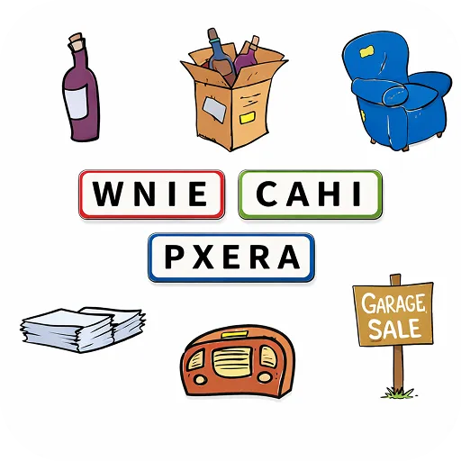 Word Scramble Garage Sale